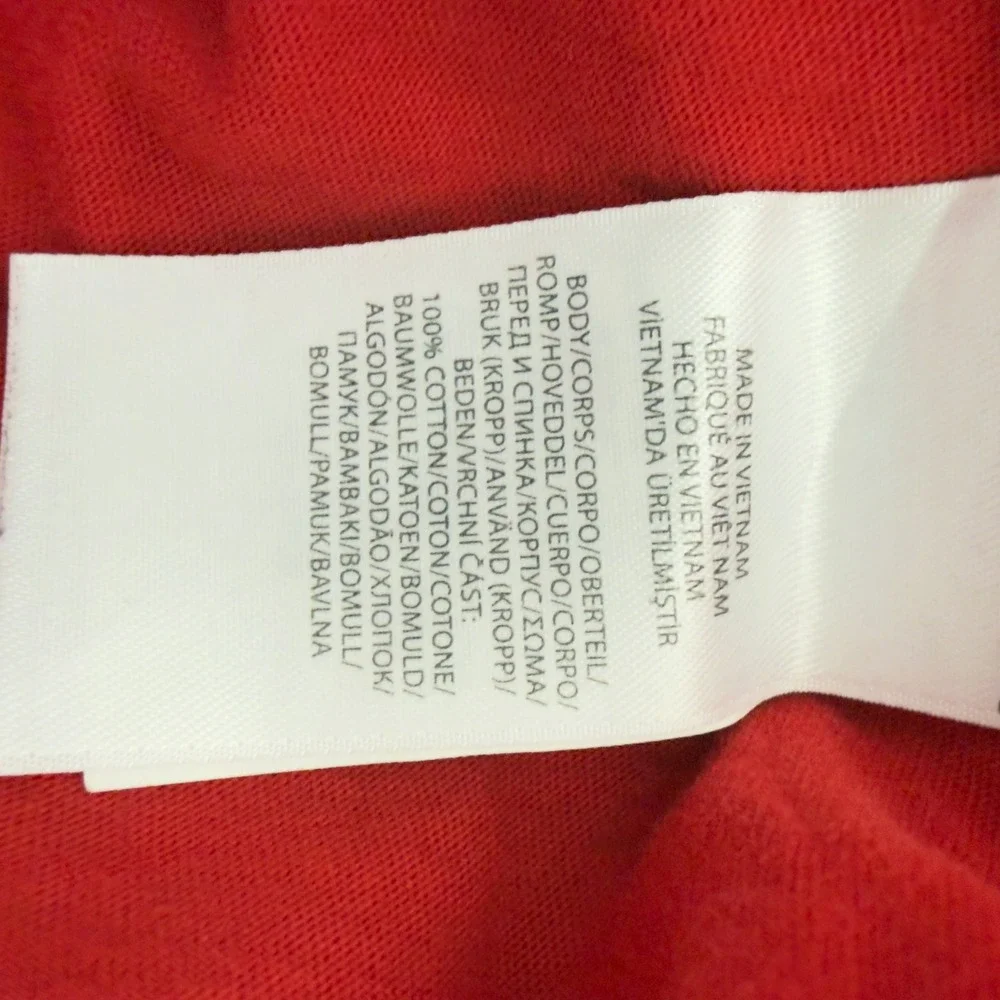 Polo Ralph Lauren Men Red Large Crewneck T-Shirt Logomania Streetwear Normcore